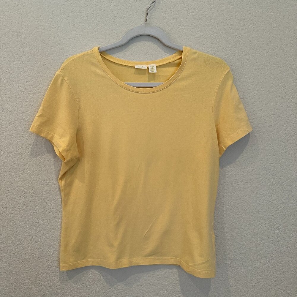 Caslon Yellow Short Sleeve Top